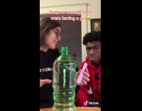 Girl teaches guy how tampons work 