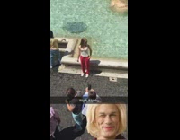 work it bbby girl red pants fountain picture