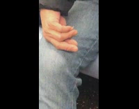 Woman has long pinky nail cocaine nail on subway train