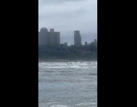 Collab WINY - Large group jet ski riders on river