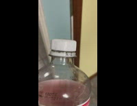 Soda bottle make high pitched sounds lid