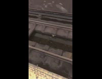 money on the train tracks of subway