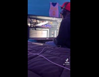 Guy changes lights to red while cousin plays NBA 2K game