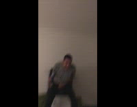 guy throws throwing star between guys legs beers