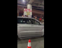 Collab BitchIG2 - Picking up mom from airport with a welcome home from prison sign