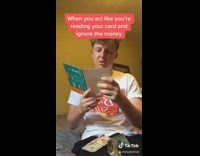 Collab BitchIG2 - Open card pretend to ignore money