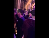 Church with cross turn into the club