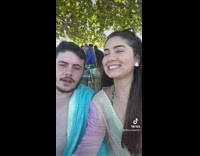 Guy doesnt notice girlfriend leaning in for kiss 