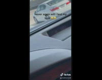 Guy car low gas freeway 