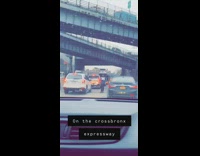 Beggar asks for money in the middle of street on expressway