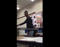 Guy pretends to be new substitute teacher and yells at students