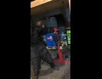 Black beanie jumpsuit guy dances garage bollywood