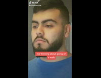 Collab FunBestVids - Guy goes on walk corona yellow shovel