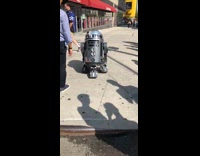 r2d2 robot starwars in streets