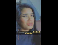 Black shirt girl lip syncs boys crush 