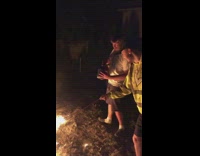 Guy pours lighter fluid on fire fail 