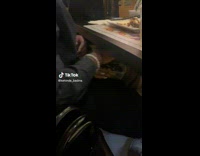 Collab ClipsIG - Friends hide leftover food in tupperware at restaurant 