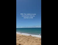 Fiance plays like a kid in water