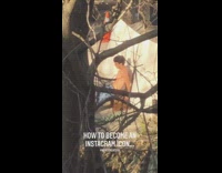 Guy sits middle of road white backdrop 