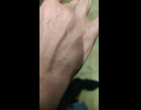 Man controls veins in his backhand