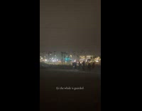 Police calling out group getting close to beached whale 