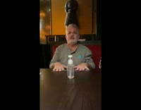 (NON-EXCLUSIVE ONLY - SHARE/USE ONLY - NO CLAIMS/SALES) Collab BitchIG2 - Man pushes food menu under hand sanitizer 