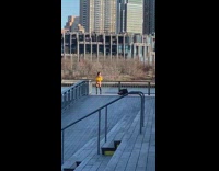 Collab IITW - Woman yellow fur jacket flex butt pictorial Part 4