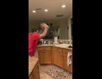 Guy throws plate in sink breaks fail 