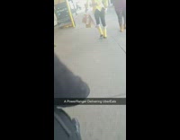 Power ranger costume food delivery