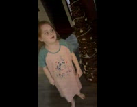 Young girl receive lots of cards on table