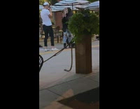 Two girls pose with ice cream flash