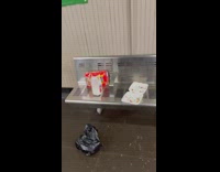 Cereal and milk found on bench 