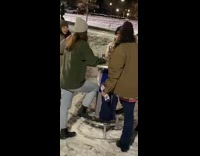 girls taking pictures redbull cheers