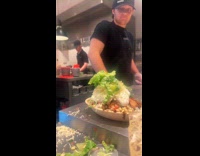 Chipotle bowl with a lot of toppings