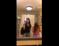 Collab Clips mpugc - Girl angrily brushing hair hits self with brush