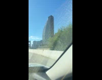 Man hold two machete walk on barricade