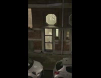 Phone on see through door guy dances