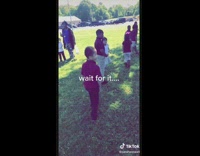 Little girl runs up at end and calls llama a moose