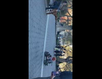 Chucky Doll Gets Barked at by Dog on Cart