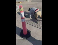 Guy holds friends leg gets kicked in face