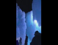 Blue jacket ice cave
