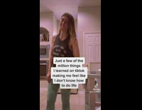 Lady shows tips she learned from tiktok 