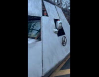 Car look like spaceship parked on street