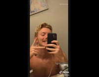 Guy almost gets hit by red SUV