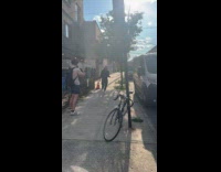 Man wearing no skin make up 