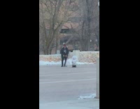 Kid white hoodie film dad rap snow