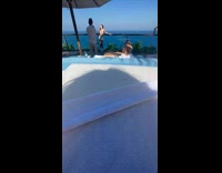 Collab IITW - Lady Poses then Dances on Rooftop Handrail