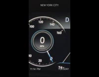 Driver stuck in standstill traffic by sign that says how sweet it is