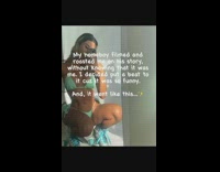 Woman in the video discovered and reacts to her video