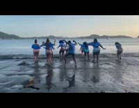 Ladies taking pictures for bachelorette party